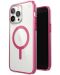 Калъф Speck - Presidio Clear Geo MagSafe, iPhone 14 Pro Max, розов - 3t