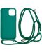 Калъф Mobile Origin - Lanyard, iPhone 14, Dark Green - 2t