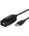Кабел Vivanco - 45282, USB-A/USB-A, 5 m, черен - 1t