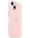 Калъф Apple - Silicone MagSafe, iPhone 14, Chalk Pink - 2t