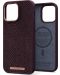 Калъф Njord - Salmon Leather MagSafe, iPhone 14 Pro Max, кафяв - 1t
