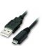 Кабел VCom - CU271, USB-A/Micro USB, 1 m, черен - 1t