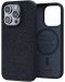 Калъф Njord - Salmon Leather MagSafe, iPhone 15 Pro, черен - 2t