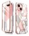 Калъф i-Blason - Cosmo, iPhone 13, Marble Pink - 2t