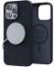 Калъф Njord - Salmon Leather MagSafe, iPhone 15 Pro Max, черен - 8t