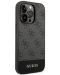 Калъф Guess - 4G Stripe, iPhone 14 Pro Max, сив - 5t