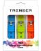 Каишки Trender - Trio Bundle, 20 mm, 3 броя, зелена/синя/оранжева - 1t