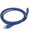 Удължителен кабел VCom - CU302, USB-A/USB-A, 1.8 m, син - 2t