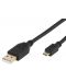 Кабел Vivanco - 45217, USB-A/Micro USB, 1.8 m, черен - 1t