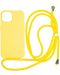 Калъф Mobile Origin - Lanyard, iPhone 14, Yellow - 1t