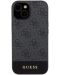 Калъф Guess - PU 4G Stripe, iPhone 15, MagSafe, черен - 2t