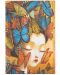 Календар-бележник Paperblanks Madame Butterfly - Хоризонтален, 88 листа, 2024 - 3t