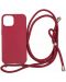 Калъф Mobile Origin - Lanyard, iPhone 15, Cherry - 1t