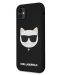 Калъф Karl Lagerfeld - Choupette Head Silicone, iPhone 11, черен - 3t