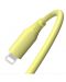 Кабел Tellur - TLL155397, USB-A/Lightning, 1 m, жълт - 3t