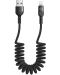 Кабел Xmart - Spiral, USB-A/Lightning, 1.8 m, черен - 1t