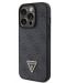 Калъф Guess - Strass Triangle Metal Logo, iPhone 15 Pro Max, черен - 2t