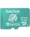 Карта памет SanDisk - 512GB, microSDXC, за Nintendo Switch, UHS-I - 1t