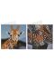 Карти за рисуване с мъниста Grafix - Животни, 2 броя, 13 х 13 cm - 3t