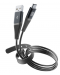 Кабел Cellularline - 9126, USB-A/USB-C, 1.2 m, черен - 1t
