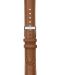 Каишка Withings - Leather, Silver buckle, 18mm, тъмнокафява - 1t