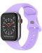 Каишка Techsuit - W031 Silicone, Apple Watch, 42/44/45/49 mm, лилава - 1t