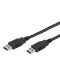 Кабел Vivanco - 45296, USB-A/USB-A, 1.8 m, черен - 1t