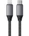 Кабел Satechi - ST-TCL10M, USB-C/Lightning, 0.25 m, сив - 1t