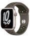 Каишка Apple - Nike Sport Regular, Apple Watch, 45 mm, сива - 2t
