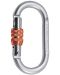 Карабинер Rock Empire - Steel Carabiner O/KL/S, сив - 1t