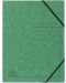 Картонена папка Exacompta - с ластик, зелена - 1t