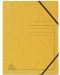 Картонена папка Exacompta - с ластик, жълта - 1t