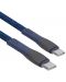 Кабел Rivacase - PS6105BL12, USB-C/USB-C, 1.2 m, син - 5t