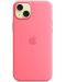 Калъф Apple - Silicone MagSafe, iPhone 15 Plus, розов - 2t