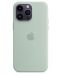 Калъф Apple - Silicone MagSafe, iPhone 14 Pro, зелен - 1t
