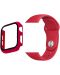 Каишка и протектор Trender - Apple Watch, 40/41 mm, червени - 1t