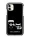 Калъф Karl Lagerfeld - TPE Karl and C, iPhone 11, черен - 1t
