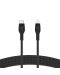 Кабел Belkin - Boost Charge, USB-C/Lightning, Braided silicone, 1 m, черен - 4t