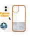 Калъф PanzerGlass - Clear, iPhone 12 mini, прозрачен/оранжев - 1t