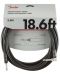 Кабел за китара Fender - Professional cable, 6.3 mm, 5.5 m, черен - 1t