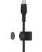 Кабел Belkin - Boost Charge, USB-C/Lightning, Braided silicone, 2 m, черен - 3t