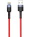 Кабел Tellur - TLL155354. USB-A/Lightning, 1.2 m, червен - 4t