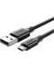Кабел Ugreen - 403030, USBА/Micro USB, 1 m, черен - 1t