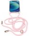 Калъф Cellularline - Neck Strap, iPhone 12 mini, розов - 2t