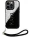 Калъф Karl Lagerfeld - Sequins Reversible, iPhone 14 Pro, черен/сребрист - 1t