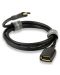Кабел QED - Connect QE8191, USB-A/USB-C, 0.15m, черен - 1t
