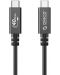 Кабел Orico - U4A05-BK, USB-С/USB-C, 0.5 m, черен - 1t