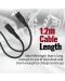 Кабел ProMate - PowerLink-CC120, USB-C/USB-C, 1.2 m, черен - 7t