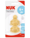 Каучукови биберони NUK First Choice+ - Размер L, 6-18 м, 2 броя - 1t