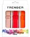 Каишки Trender - Trio Sport, 20 mm, 3 броя, розова/червена/оранжева - 1t
